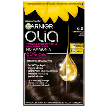L’Oréal Garnier Olia boja za kosu 4.0 tamnosmeđa trajna boja