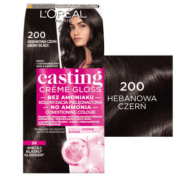 L’Oréal L'Oréal Casting Crème Gloss Boja za kosu bez amonijaka 200 Ebony Black