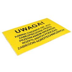 Znak da kabina traktora nije osigurana