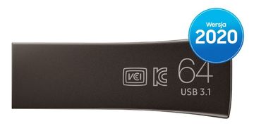 Barú Samsung BAR Plus USB 3.1 stick 64 GB, Titan Gray