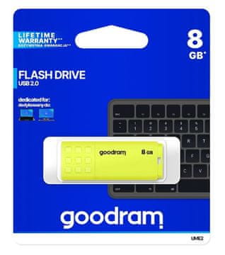 slomart Goodram UME2 USB stick 8GB USB 2.0, žuti
