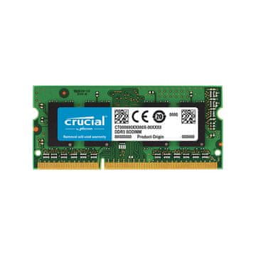 Crucial RAM SODIMM DDR3L 8GB PC3-12800 1600MHz CL11 1.35V Crucial