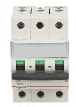 LEGRAND Automatski osigurač 3P D 6A 6kA AC S303 TX3 403751