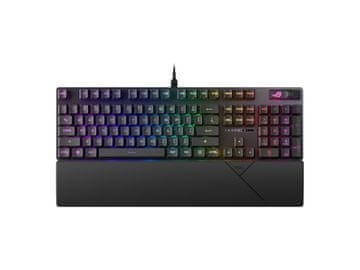 ASUS ROG Strix Scope II RX tipkovnica, ROG RX Red, PBT, RGB, USB, UK