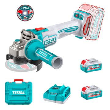 Total One-Stop Tools Akumulatorski kutna brusilica125mm/ 1200W / 9000rpm/P20S INDUSTRIAL (SET Baterija 2x5Ah, Punjač, Kovčeg) (TAGLI2120272E)