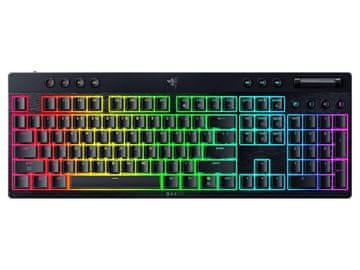 Razer BlackWidow V4 niskoprofilna HyperSpeed tipkovnica, zelene prekidače, US/SLO raspored