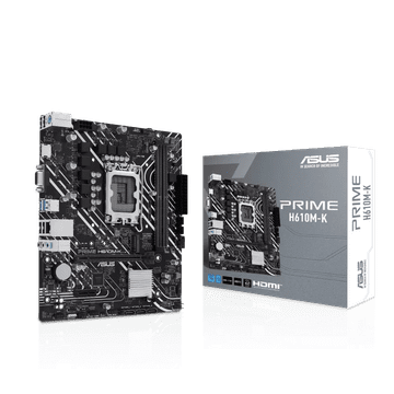 ASUS PRIME H610M-K, DDR5, SATA3, HDMI, USB 3.2 Gen 1, LGA1700 mATX