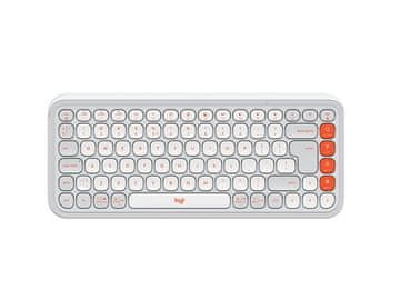 Logitech Pop Icon Keys tipkovnica, Bluetooth, bijela, slovenski raspored