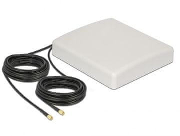 Delock DeLOCK 89891 mrežna antena, usmjerena, 8 dBi, SMA, 10m kabel, bijela