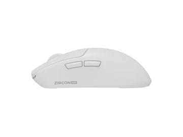 Genesis GENESIS Zircon 500 miš, Gaming, RF Bežična/Bluetooth/USB, Optički, 10000 DPI, Bijela