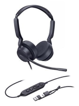 YEALINK Yealink UH42 Dual Teams slušalice USB-C/A, crne