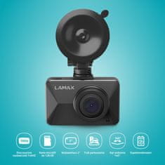 LAMAX Auto kamera LAMAX T3, Full HD, široki kut od 140