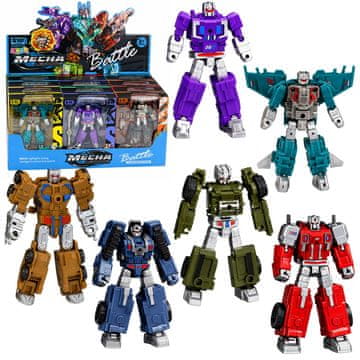 Robot LEAN TOYS Robot 2u1, transformabilna igračka (helikopter, tenk, nosač zrakoplova), 12 cm