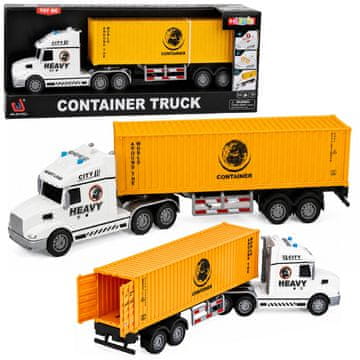 slomart LEAN TOYS Container Truck kamion s kontejnerom 54 cm, žuta