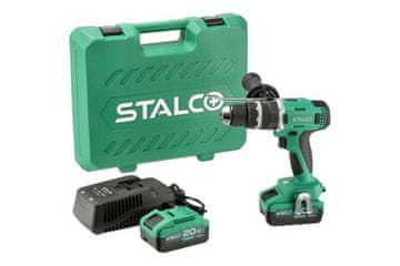 STALCO Akumulatorska udarna bušilica S-97314 2x 4Ah IDS20-75BL