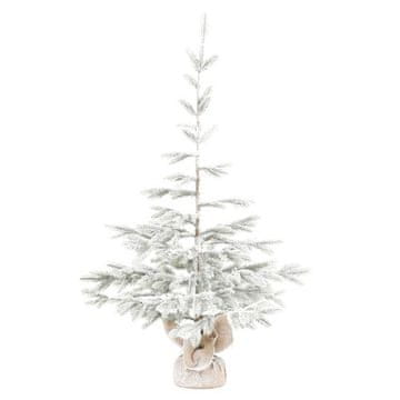 Autronic Drvo omotano jutom umjetna smreka, 120 cm, snježna (VAN224-S)