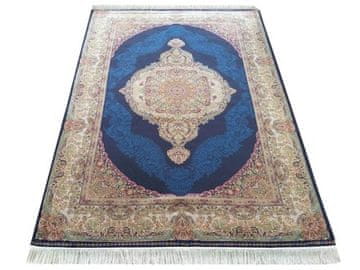 Dywanopol Tepih u komadu EXCLUSIVE Qum Silk 01 u mornarsko plavoj boji, 160 x 230 cm