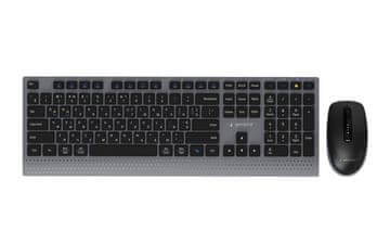 Gembird Gembird KBS-WPS-02-CYRL duo set, tipkovnica + miš, RU raspored, crni