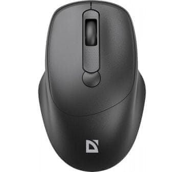 slomart Defender MM-296 bežični miš, tihi klik, RF, 1600 DPI, crni