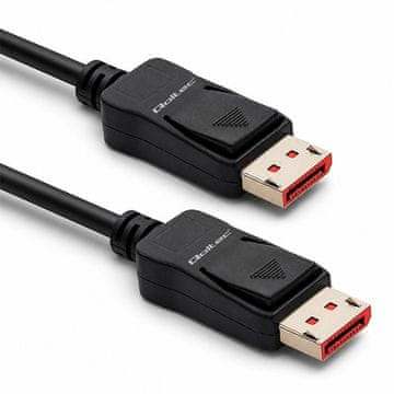 slomart Qoltec 527314 Kabel DisplayPort v2.1, 40Gbps, 1.5m, crni