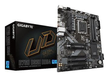 Gigabyte GIGABYTE B760 DS3H DDR4 matična ploča - Podrška za Intel Core 14. Gen CPU, DDR4 do 5333MHz (OC)