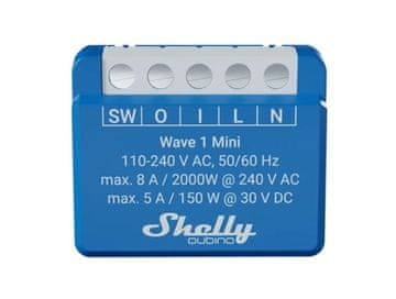 Shelly Shelly Qubino Wave 1 Mini LR pametni prekidač, Z-Wave, plavi