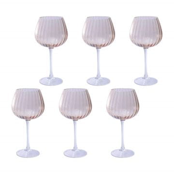 slomart ROSE&TULIPANI PRISMIA Staklene čaše, 6 komada, 460 ml