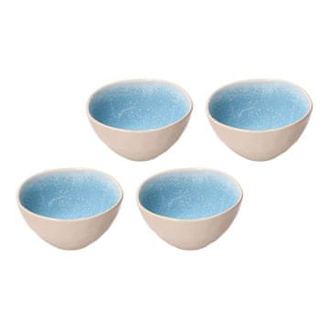 slomart ROSE&TULIPANI CONCERTO FUSE AZZURRO set 4 zdjelice 15 cm