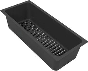 slomart Umetak za sudoper PYA, crna, 400x170x110 mm, 1 kom