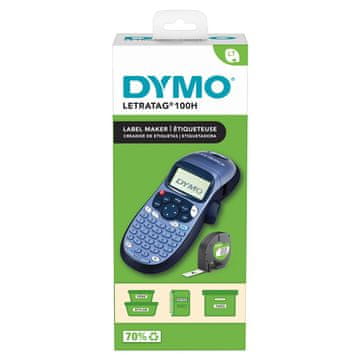 Dymo DYMO LetraTag LT-100H ručni aparat za etikete, ABC tipkovnica, LCD zaslon, plavo/crni