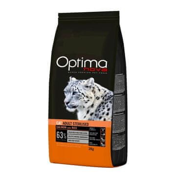 OPTIMAnova OPTIMANOVA Hrana za mačke Adult Sterilised Losos i riža, 2 kg