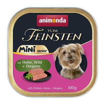 Animonda ANIMONDA Vom Feinsten Senior Mini piletina s divljači i origanom, 100g