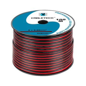 slomart Zvučnički kabel CBT CCA 2,5 mm, crno-crveni