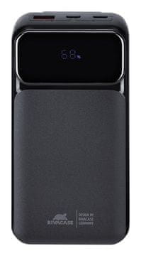 RivaCase Rivacase VA2221 20000 mAh LiPo prijenosni punjač, crna, s zaslonom