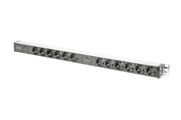 Digitus DIGITUS DN-95405 - razvodna letva za ormare, 12 utičnica, aluminij