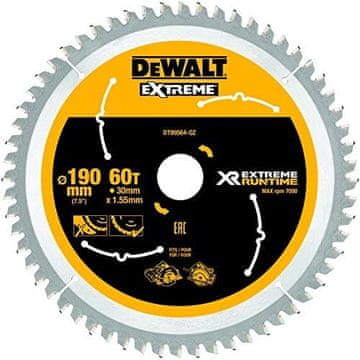 DeWalt DEWALT Cirkularna pila za drvo 19 cm, 60 zuba