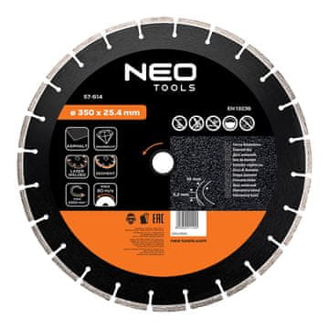 slomart NOL Rezna ploča 350 x 25.4 mm, segmentirana, laserski zavarena