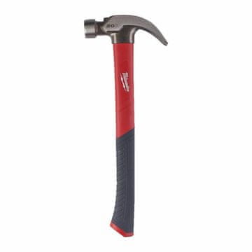 Milwaukee MILWAUKEE stolarsko čekić 570g, zakrivljena drška od fiberglasa