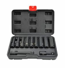 awtools AWTOOLS AW38688BL Udarni nasadni ključevi 1/2", 11 kom, dugi, crni