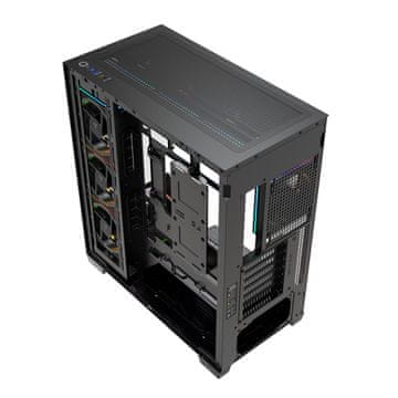 Modecom MODECOM VOLCANO STELLAR PLUS ARGB MIDI 8F BLACK PC kućište