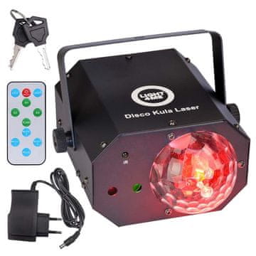 slomart LIGHT4ME DISCO SPHERE LASER višenamjenski LED svjetlosni efekt