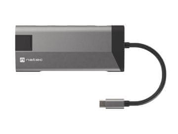 Natec NATEC Fowler Plus USB Type-C Adapter, crna/siva