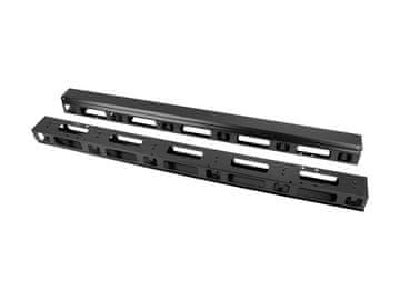 Lanberg Lanberg AK-1207-B panel za upravljanje kablova, 2 komada, crni