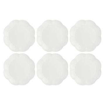 slomart Set 6 Villadeifiori tanjura za salatu - Bijeli, 23 cm
