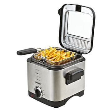 Mesko Mesko MS 4910 Friteza, samostojeća, 1,5 L, 900 W, crna/saten čelik