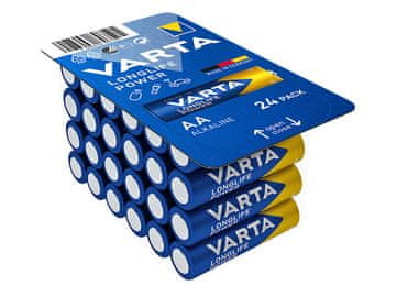 Bateria Varta Longlife Power alkalne baterije AA (LR6), 24 kom.