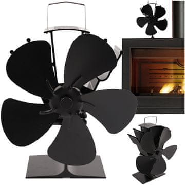 slomart Ventilator za kamin Kaminer s 5 lopatica, termoelektrični