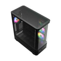 Modecom MODECOM Volcano AQ200 ARGB PC kućište Midi, crno