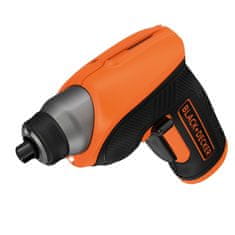 BLACK Black & Decker Akumulatorski odvijač/udarni odvijač CS3652LC-QW, 3.6V, 180 RPM, narančasta/crna