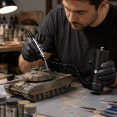 Vixson Električni airbrush komplet s kompresorom, USB napajanje, podesiva mlaznica, za modele, nokte i oslikavanje | AIRBRUSHY
